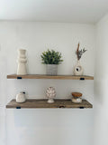 Biddenden | Solid Wood Shelf - Onyx - The Rustic Grove Co.