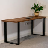 solid oak desk lifestyle