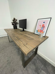 Canterbury Rustic Solid Wood Home Office Computer Desk Onyx