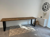 Canterbury | Rustic Solid Wood Home Office Computer Desk - Rustic Oak - The Rustic Grove Co.