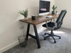 GG | Rustic Solid Wood Gaming Desk - Rustic Oak - The Rustic Grove Co.