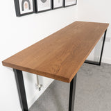 Solid Oak Desk Close Up