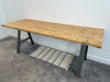 Whitstable | Rustic Solid Wood Home Office Computer Desk - Stripped Pine - The Rustic Grove Co.